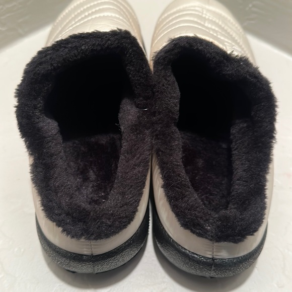 GO Comfy Memory Foam Slipper Plush Fleece Lined Shoe Size 43 EU Beige Black NEW - Picture 10 of 14